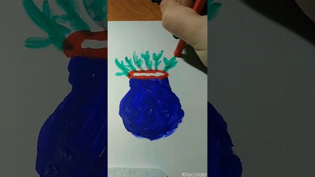 Как нарисовать вазу с цветами смотреть онлайн