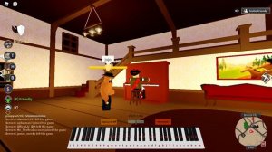 Giorno's Theme on piano in roblox wild west