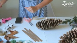 Убираю СМОЛУ и декорирую САМЫЕ большие шишки в мире / DIY TSVORIC