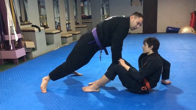 BJJ Nikolaev. Open guard pass drill смотреть онлайн