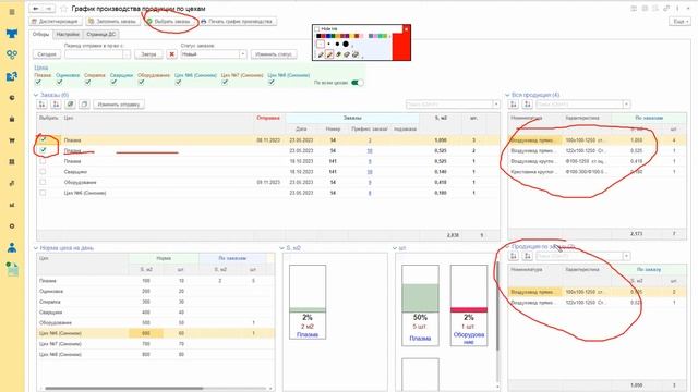 График производства продукции по цехам смотреть онлайн