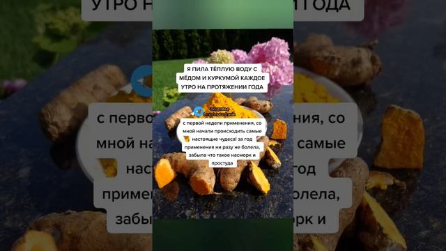 Я пила тёплую воду с мёдом и КУРКУМОЙ КАЖДОЕ УТРО НА ПРОТЯЖЕНИИ ГОДА #зож #медицина #здоровье