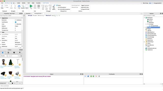 Roblox Scripting Tutorial: How to Script a Conveyor Belt