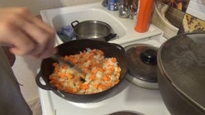 Наваристые   щи со свининой на кости  в казане!