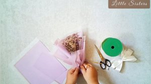 Dried Baby's Breath Natural with Limonium Magenta Bouquet #driedflower #driedflowerbouquet #rustic