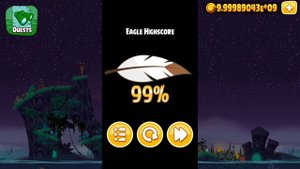 Angry Birds Seasons Tropical Paradise (Mighty Eagle Any%)