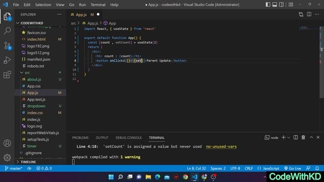 Communicating between Parent and Child Component in react js