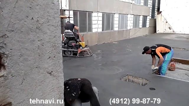 Работа двухроторной затирочной машины GROST ZMD-1000. Затирка топингового бетонного пола.