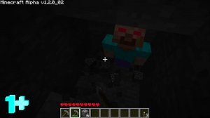Отснятый материал в Minecraft Alpha 1.2.0_02