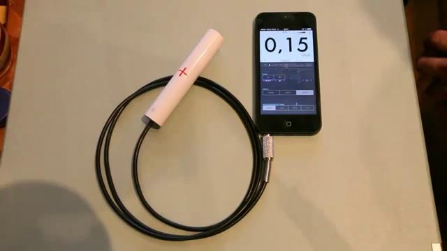 Счётчик Гейгера для iPhone демонстрация работы прототипа