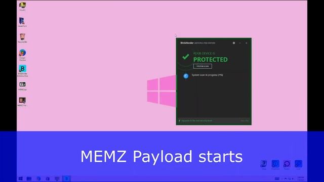 Bitdefender Free VS Memz | Antivirus Test смотреть онлайн