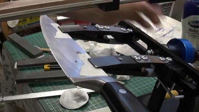 Заточка кухонных ножей 3 -мя камнями. Экспресс тест различных финишных камней. смотреть онлайн