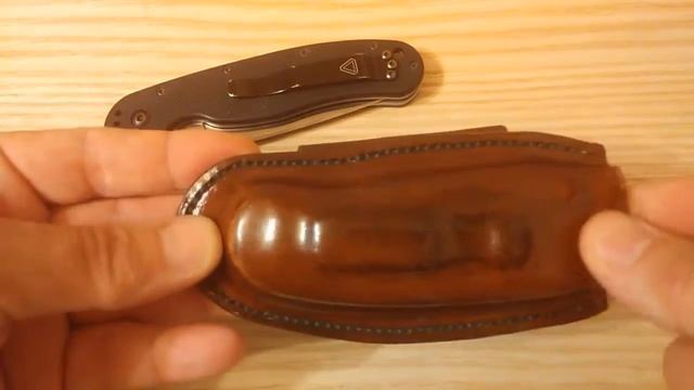 Ножны-кобура для Ontario Rat 1 из кожи РД смотреть онлайн