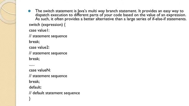 Java(Part-8) For 3rd Year, Control statements in java by Mr.Shrinidhi(SVS, Bantwal) смотреть онлайн