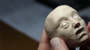Кадры из видео моего мастер-класса по лепке кукольной головы