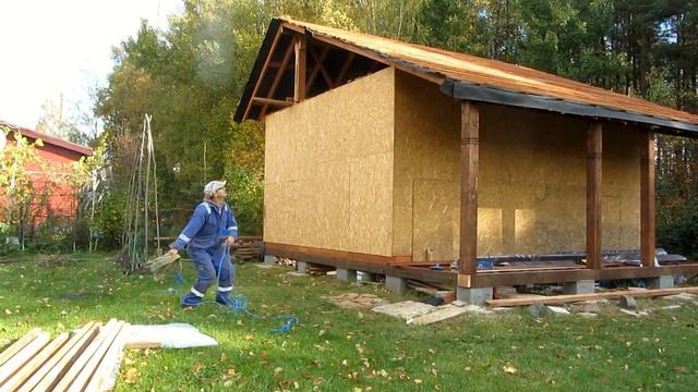 Каркасная дача 6Х7 своими руками 4