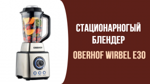 Стационарный блендер Oberhof Wirbel E30