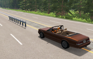 АВТОМОБИЛЬ ПРОТИВ ОТБОЙНИКА (BeamNG Drive.)