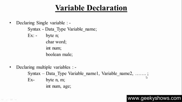 21. Declaration and Initialization of variables in Java Programming (Hindi) смотреть онлайн