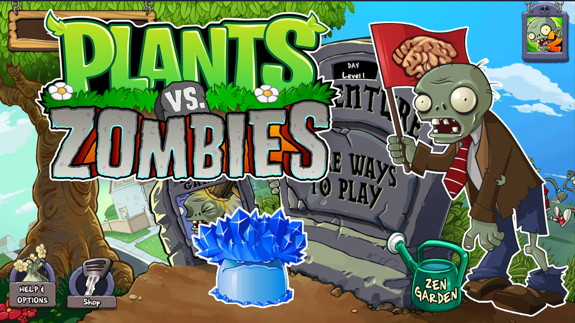 Растения против Зомби! Прохождение игры| Plants vs Zombies #4