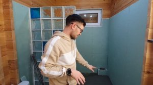 Укладка керамической плитки в деревянном доме. Как сделать стяжку? Двойной брус. Баумхаус