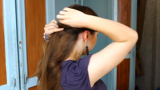 Прическа из жгута и косы смотреть онлайн