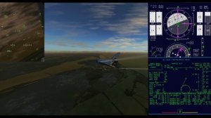 Space Shuttle TAEM KSC Runway 33:HAC and Final Approach - Flight Gear