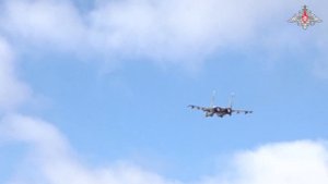 Боевая работа экипажей Су-34 в зоне СВО