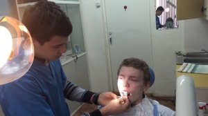 как то на практике... Снятие слепков.. Стоматология Ортопедическая