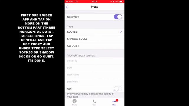 HOW TO CHANGE PROXY TYPE IN VIBER APP (IOS) смотреть онлайн