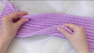 Английская резинка с ровными аккуратными краями. Способ №2.