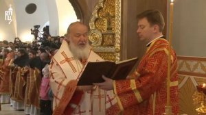 Патриарх Кирилл совершил богослужение в Троице-Сергиевом Варницком монастыре