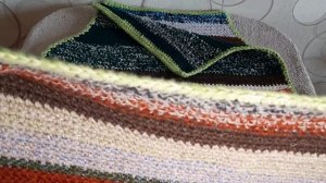 Автомобильные чехлы из остатков пряжи крючком.