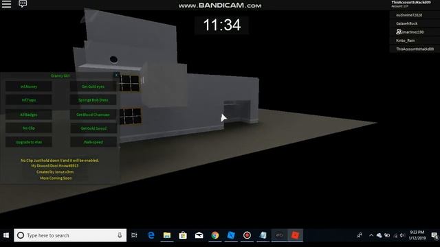 JJSPLOIT Granny GUI (ROBLOX) Partly Patched смотреть онлайн