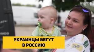 УКРАИНЦЫ БЕГУТ В РОССИЮ