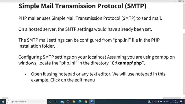 sending email||headers||reviewing smtp||php mailer||email example|how to use email function in php смотреть онлайн