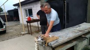 DLE-55RA Пробный запуск