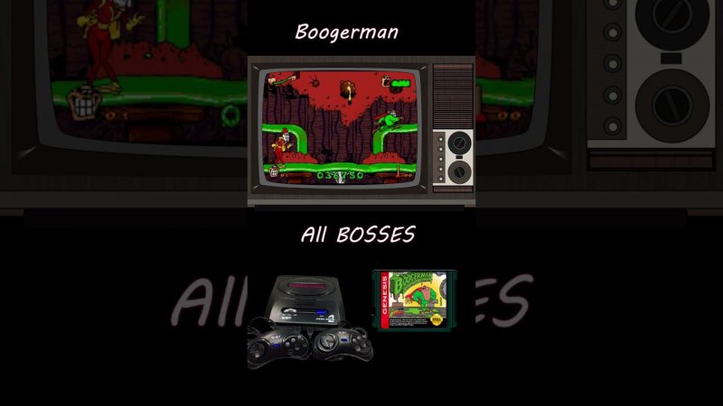 Boogerman - All bosses #shorts  #genesis #megadrive #action