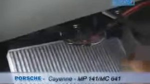 Cabin air filter replacement Porsche Cayenne Замена фильтра салона Порше Кайен