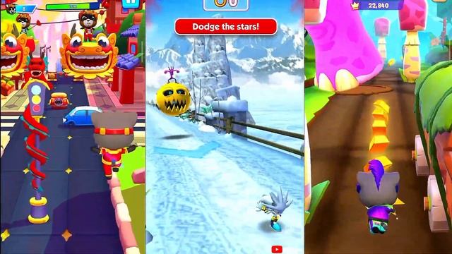 Talking Tom Hero Dash Vs Sonic Dash Vs Talking Tom Time Rush|Endless Run Walkthrough Gameplay смотреть онлайн