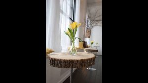 Спилы дерева в интерьере. Более 50 фото удачных работ. Часть 2