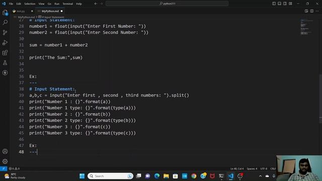 Python Input & Output Statements