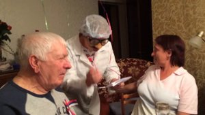 Поздравляем дедушку с 90-летием!!!! Поздравление от медиков!!!