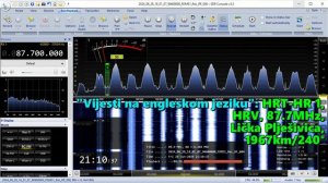 28.06.2024 18:18UTC, [Es], HRT-HR1 новости на английском, Хорватия, 87.7МГц, 1967км