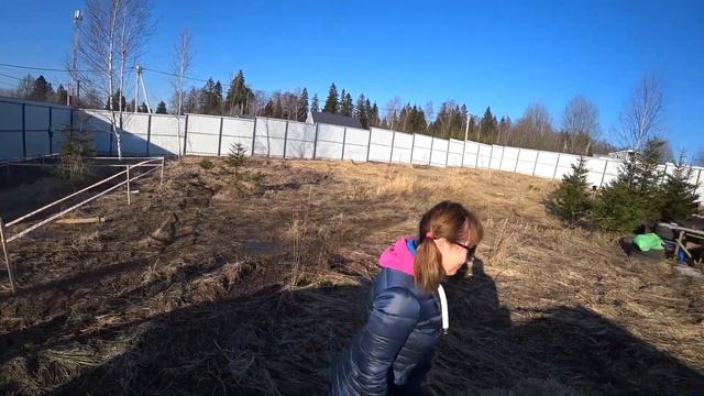 СТОИТ ВОДА НА УЧАСТКЕ, ЧТО ДЕЛАТЬ? Первая весна начинающих землевладельцев. Изучаем, что как (2021)