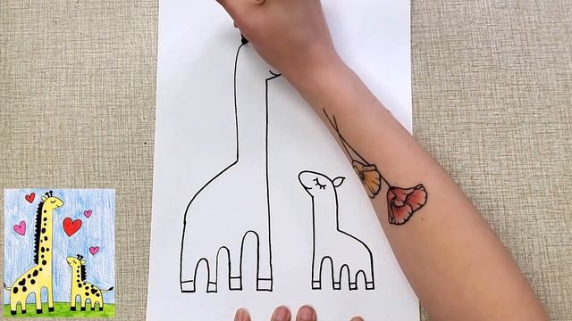 Let's Draw: Giraffes for Mother's Day! смотреть онлайн