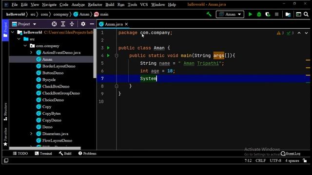 DISPLAY/PRINT YOUR NAME AND AGE USING STRING IN JAVA™ смотреть онлайн