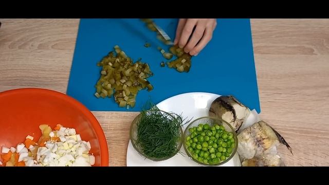 Рыбный салат с минтаем. Вкусно и недорого! смотреть онлайн