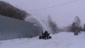Снегоочиститель роторный на минитрактор
