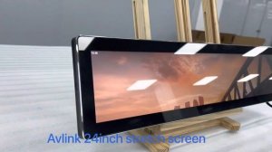 24inch stretch screen bar display touch interactive LCD digital signage Android monitor factory